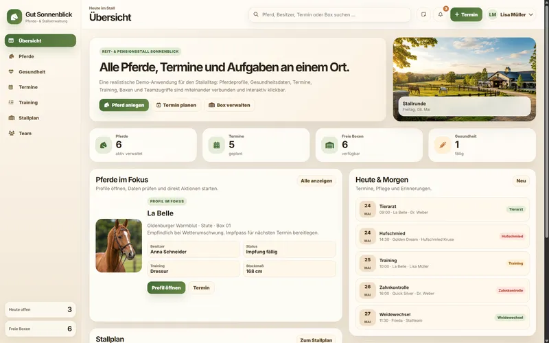Smarte Pferde‑Wellness‑Lösung