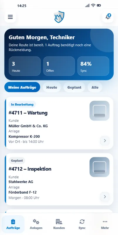 Digitales Scheckheft für Anlagen & Maschinen